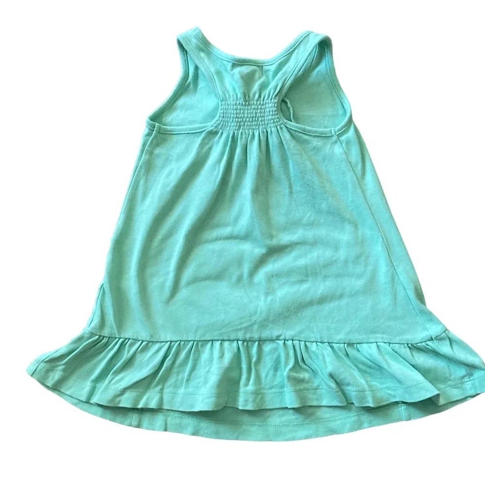 E-Land‎ green cotton Lauren sleeveless dress, size 2T